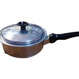 Mirro 1qt Saucepan Pot Lid Vintage Silver Steel Cottagecore Minimalist 80s 90s